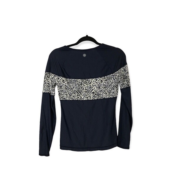 Athleta Blue 1/4 Zip Pullover Lightweight Women's Size Small Athletic Sweatshirt - Picture 2 of 9